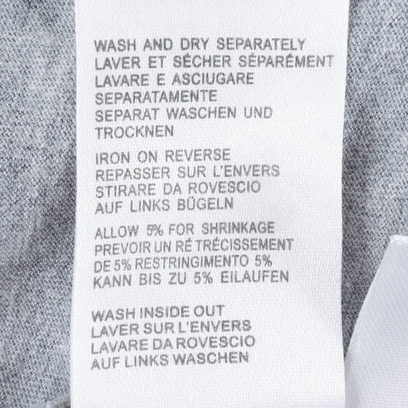 Paul Smith Organic Cotton Zebra Logo T-Shirt Men's Medium Gray - Picture 6 of 6